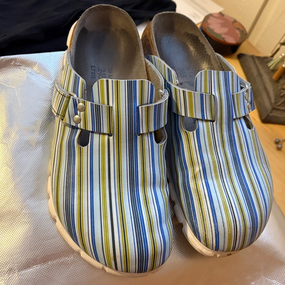 Birkenstock ALPRO Striped Slip On Closed Toe Shoes Size 38